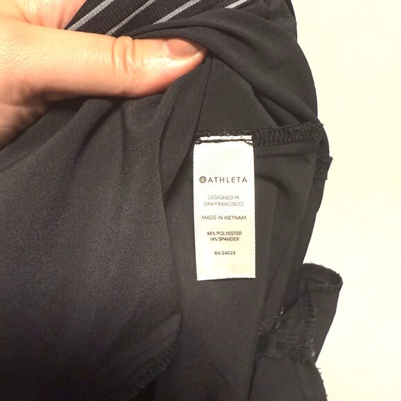 Athleta Tribeca Black Wide Leg Crop Pants 6 Tall - Picture 9 of 9